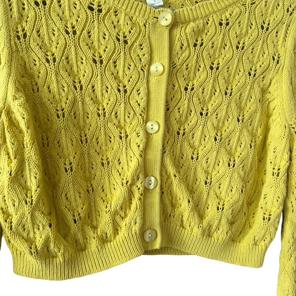 5 for $40 SALE !
Ann Taylor LOFT Yellow Cable Knit Button Down Cardigan sz S - Picture 3 of 11
